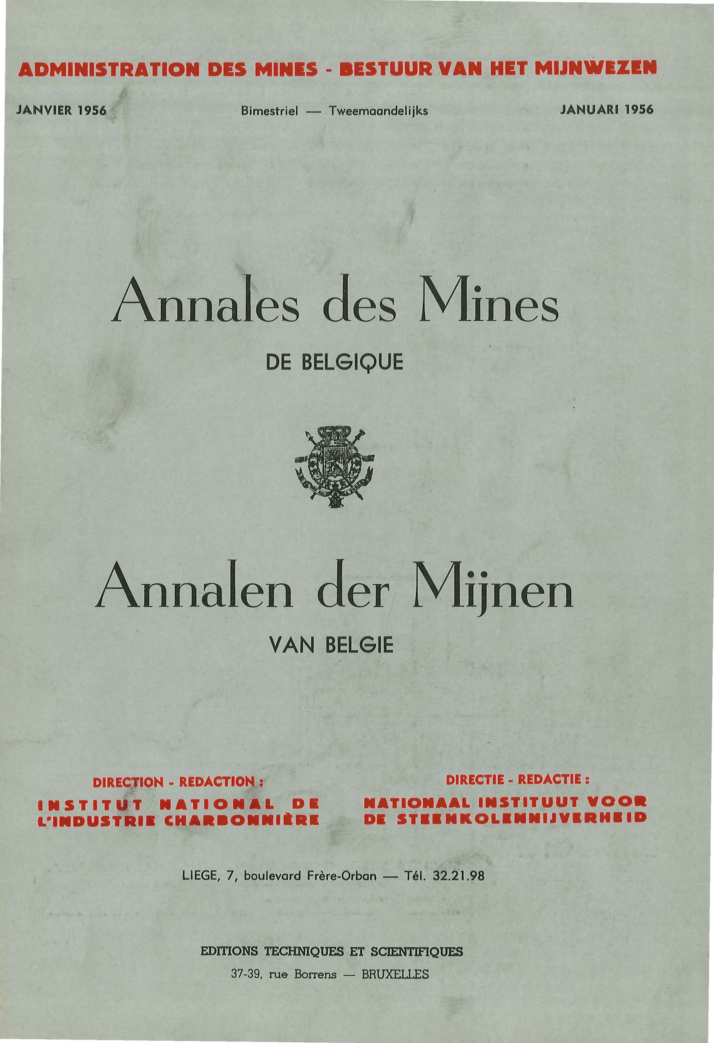 voorpagina 1956 01  Annales des Mines de Belgique.jpg