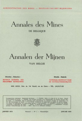 voorpagina 1970 01 Annales des mines de Belgique