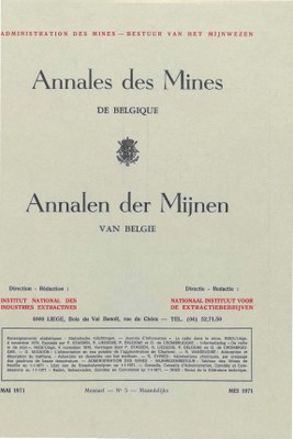 voorpagina 1971 05 Annales des mines de Belgique