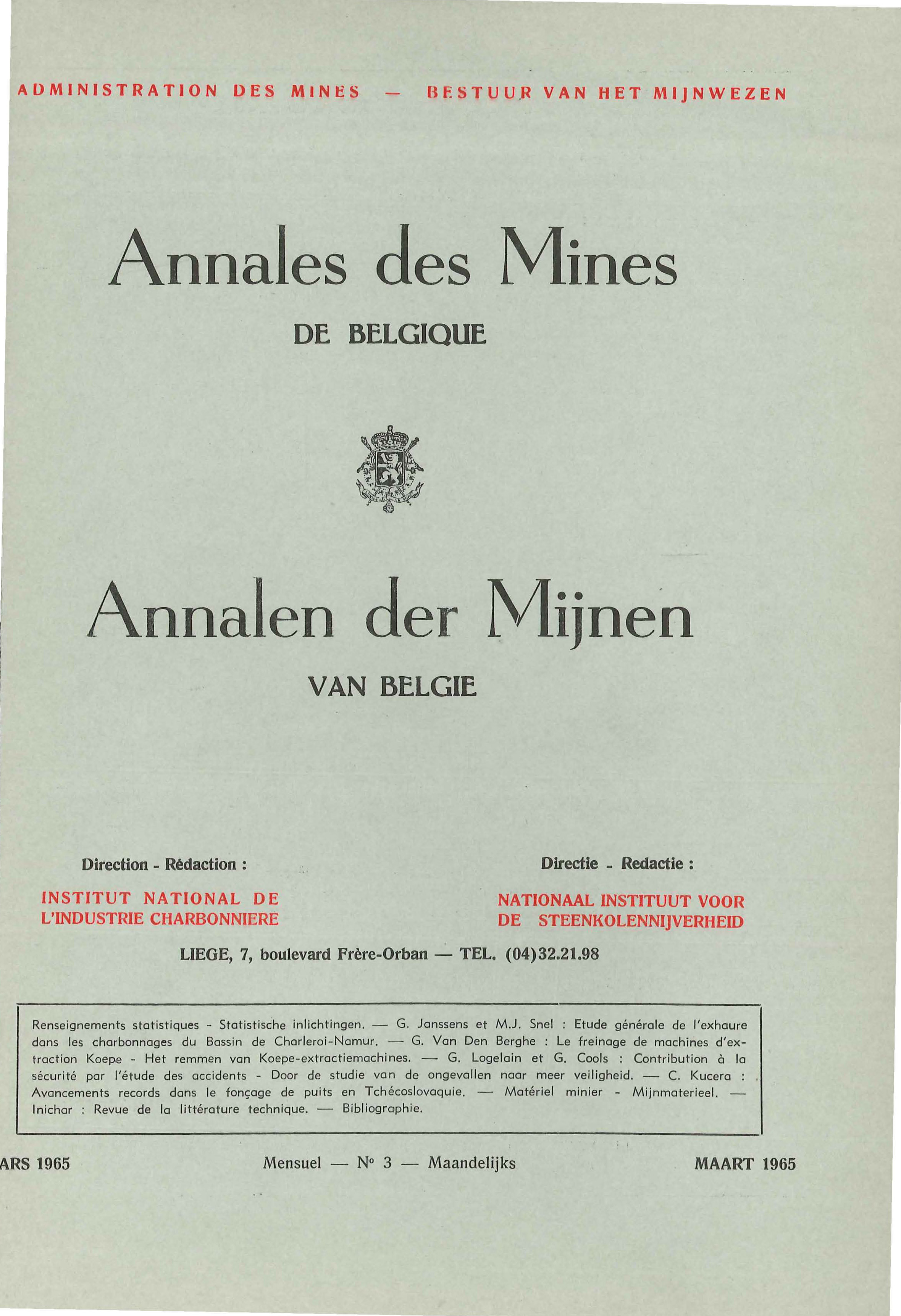 voorpagina 1965 03  Annales des Mines de Belgique.jpg
