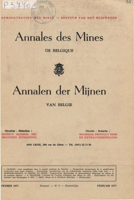 voorpagina 1977 02 Annales des mines de Belgique