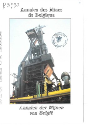 voorpagina 1992 2 Annales des mines de Belgique