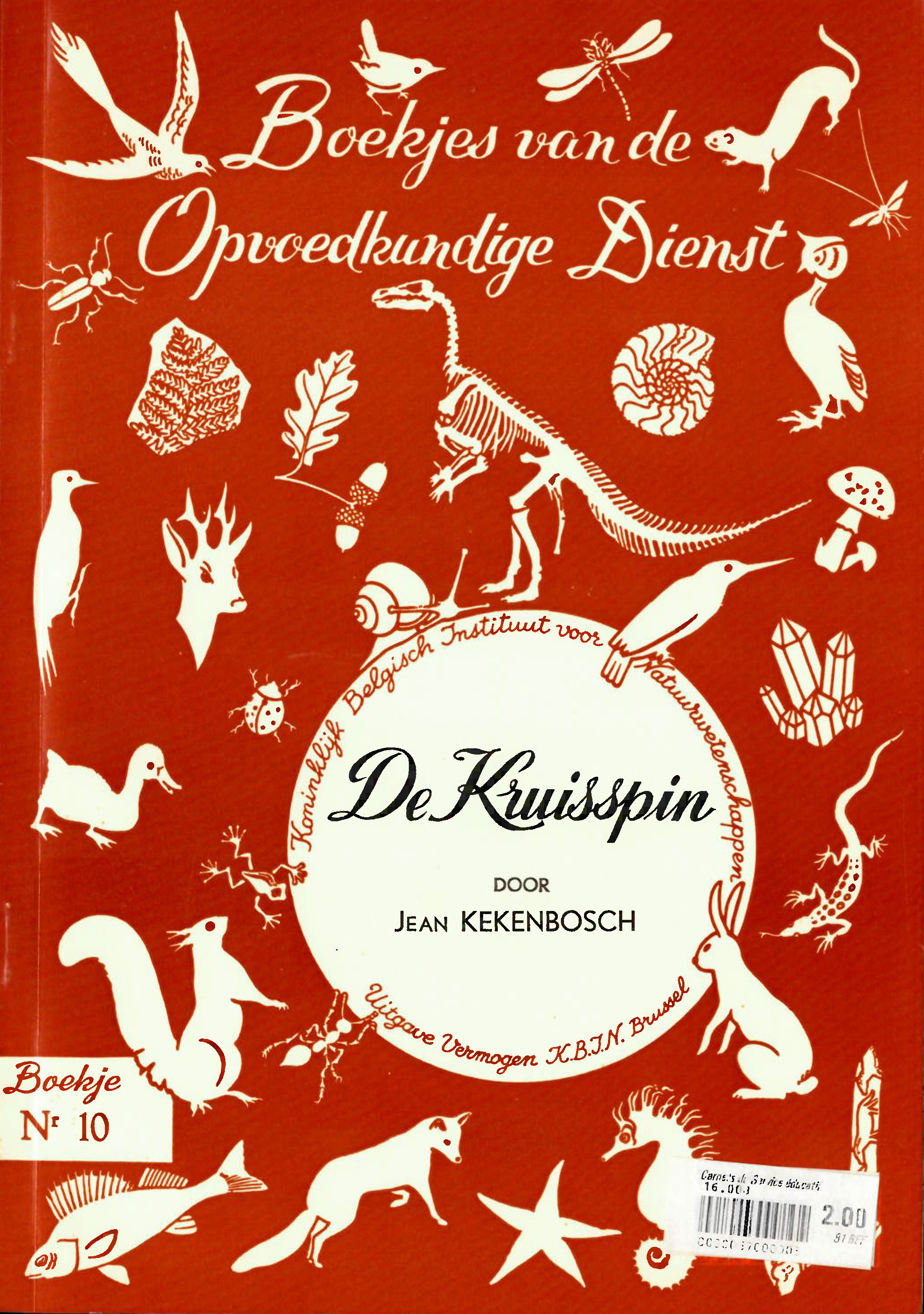 Voorpag boekjes-van-de-opvoedkundige-dienst-boekje-ndeg10-de-kruisspin-jean-kekenbosch-1963.jpg