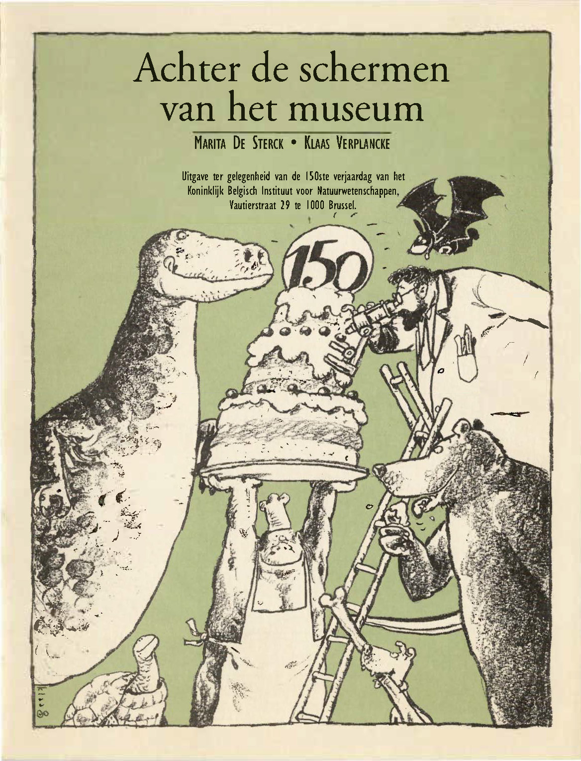 Voorpag Achter de schermen van het museum 150 jaar KBIN Marita de Sterck en Klaas Verplancke 1996.jpg