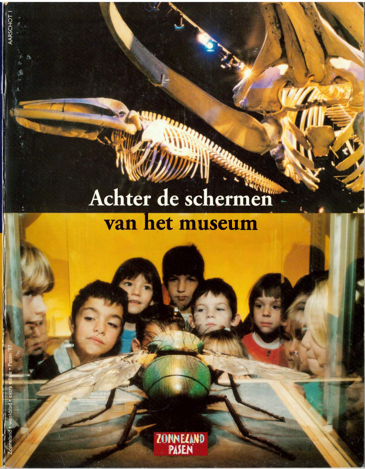 Voorpag Achter de schermen van het museum Zonneland Pasen Marita de Sterck en Klaas Verplancke 1997.jpg
