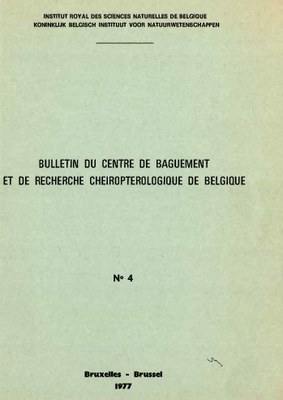 Voorpag Bulletin du centre de baguement et de recherche Cheiropterologique de Belgique nr 4 1977.jpg