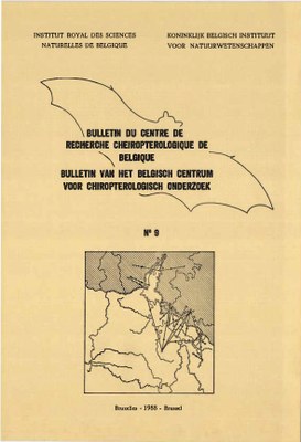 Voorpag Bulletin du centre de baguement et de recherche Cheiropterologique de Belgique nr 9 1988.jpg