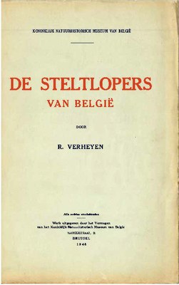 Voorpag De Steltlopers van België R. Verheyen 1948.jpg