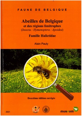 Voorpag Faune de Belgique Abeilles de Belgique et des regions limitrophes -insecta Hymenoptera - Apoidea- Famille Halictidae Alain Pauly 2021.jpg