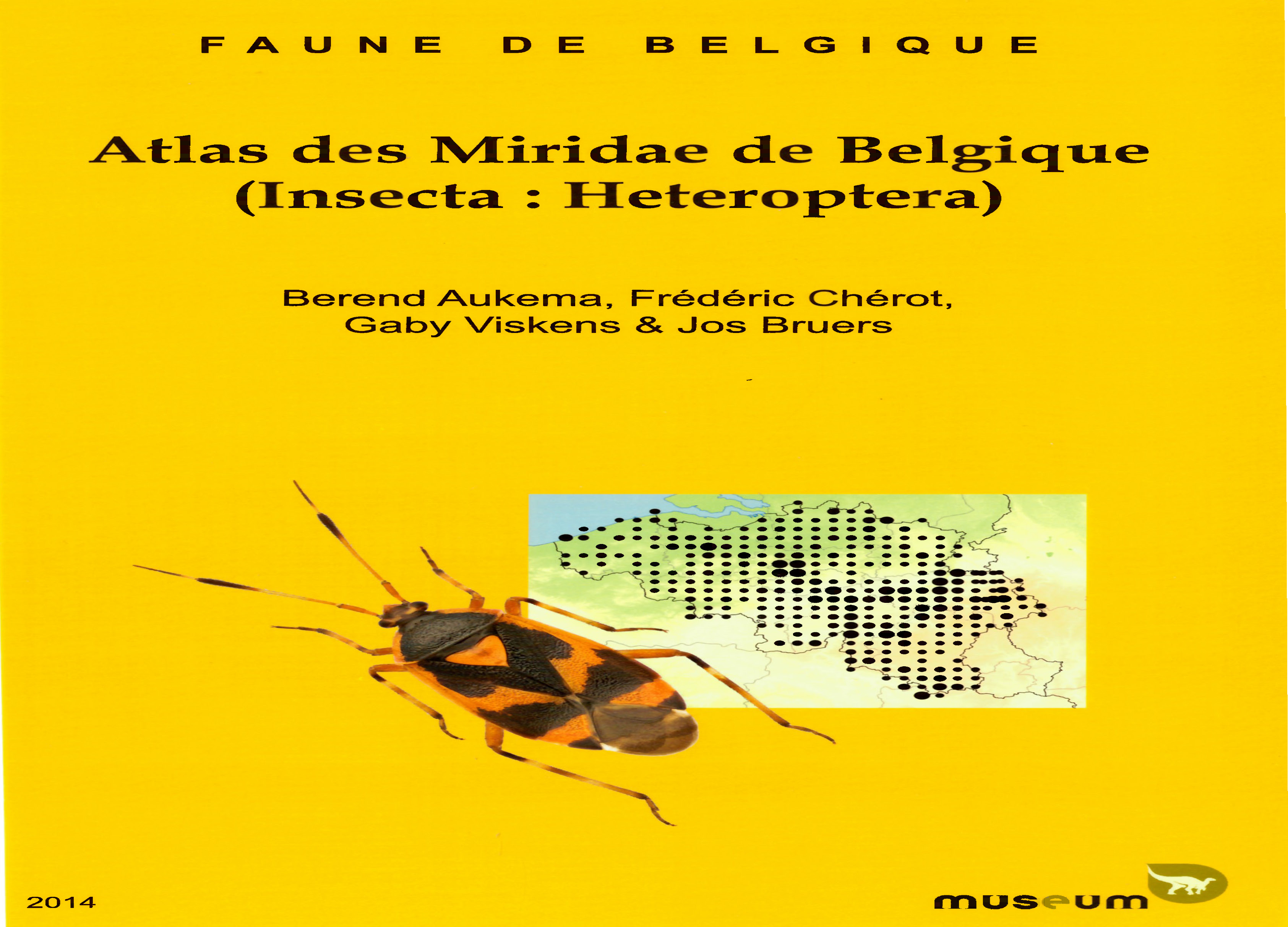 Voorpag Faune de Belgique Atlas des Miridae (Insecta Heteroptera) Berend Aukema, Frédéric Chérot, Gaby Viskens & Jos Bruers 2014.jpg