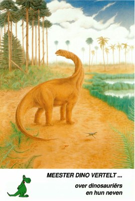 Voorpag Meester Dino vertelt... over dinosauriërs en hun neven 1995.jpg