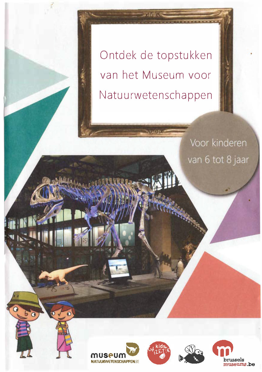 Voorpag Ontdek de topstukken van het Museum voor Natuurwetenschappen Voor kinderen van 6 tot 8 jaar 2016.jpg